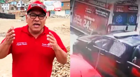 Alcalde de Puente Piedra huyó en camioneta de serenazgo.