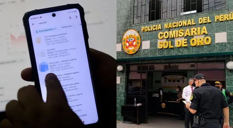 Mujer denunció mensajes extorsivos en la Comisaría Sol de Oro de Los Olivos.