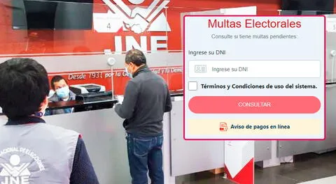 El JNE tiene habilitado un portal para verificar si tienes multas electorales pendientes.