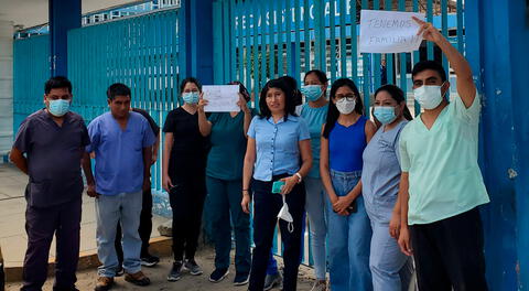 Trabajadores reclaman por no estar recibiendo sus pagos desde enero.