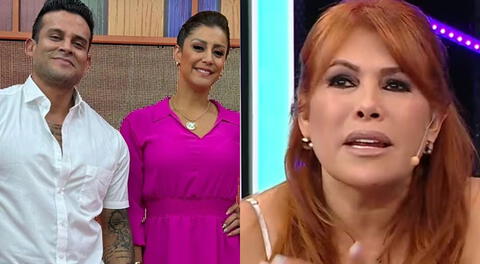 Magaly Medina contra Christian Domínguez y Karla Tarazona por presentar a 'Chabelita': “Chiste de mal gusto”