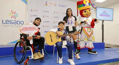 Los tres nuevos embajadores de Ayacucho 2024.