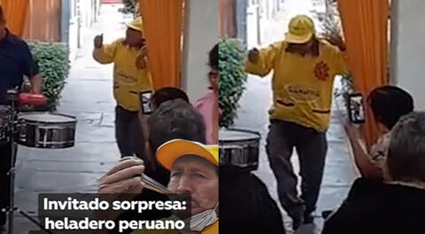 Heladero peruano se roba el show con sus singulares pasos al ritmo de cumbia y sorprende