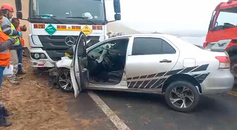 Accidente en Serpentín de Pasamayo genera tránsito, parcialmente, paralizado.