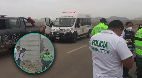 Queman dos cuerpos en plena vía pública de Lurín, exactamente en la zona industrial del distrito.