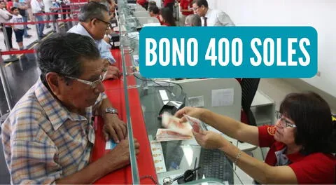 El bono de 400 soles será entregado por segunda vez en el Banco de la Nación.