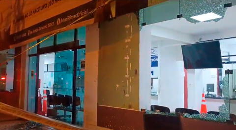 Local de la Municipalidad del Rímac fue atacado por criminales.