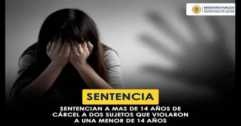 Los detenidos tendrán que enfrentar la condena  por violación sexual de menor de edad