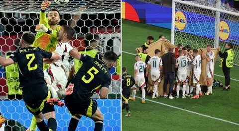 Eurocopa 2024: jugador de un Hungría causa preocupación al quedar inmóvil luego de brutal choque con el arquero