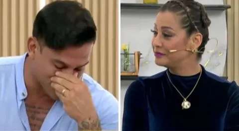 Christian Domínguez se 'quiebra' al reencontrarse con Karla Tarazona en Préndete: "Te he extrañado mucho"