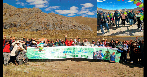 La inauguración de qocha Tacash 2 se llevó a cabo durante  las celebraciones por el Día del Campesino en Áncash