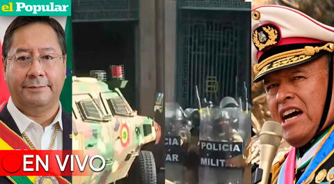 Levantamiento militar en Bolivia en vivo.