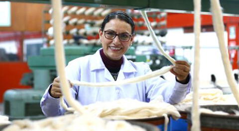 Ingeniera Carmen Uribe Valenzuela explica la diferencia entre fibra natural y fibra sintética.