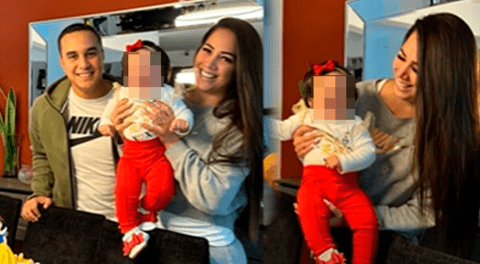 Melissa Klug y Jesús Barcos festejan los 7 meses de su bebita.