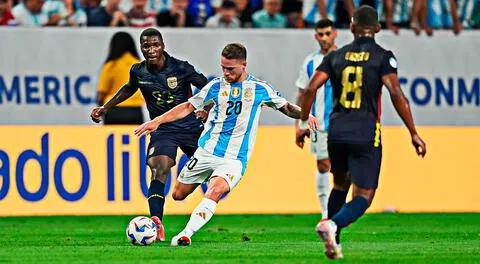 Kevin Rodríguez apareció a los 46' ST y marcó con un gran cabezazo el 1-1 de Ecuador ante Argentina.