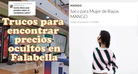 Joven revela en TikTok sencillo truco para encontrar precios 'ocultos' en Saga Falabella.