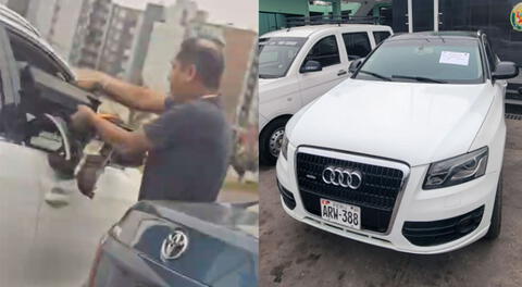 Delincuente usaba un Audi para cometer sus fechorías en Santa Anita.