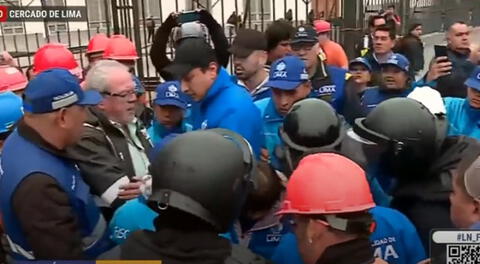 Enfrentamientos evitaron el inicio de la ejecución del Plan de desvío de la Línea 2 del Metro de Lima.
