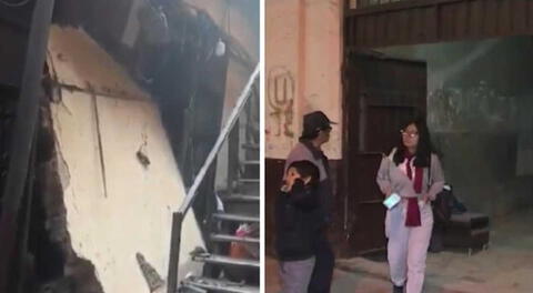El derrumbe ha dejado a varias familias durmiendo en carpas temporales.
