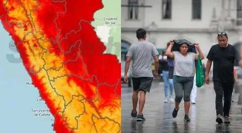 Estos son los cinco regiones que se verán afectados por un descenso de la temperatura diurna, según Senamhi.