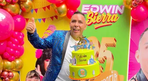 Edwin Sierra celebra 25 años de carrera artística.