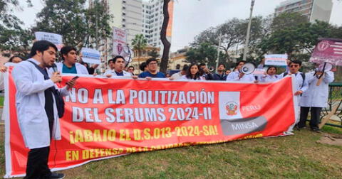 Asociaciones de Facultades de Ciencias de la Salud realizarán una marcha nacional el lunes 22 en contra del D.S. del MINSA