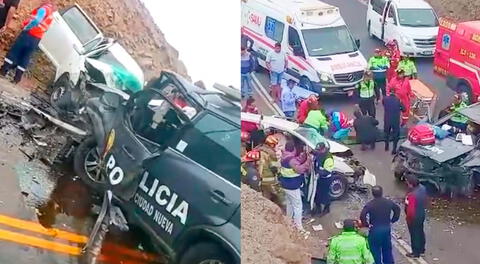 Accidente de tránsito en Moquegua genera heridos de gravedad.