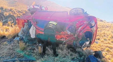 Accidente de tránsito cobra la vida de una madre de familia en la carretera Juliaca - Arequipa.