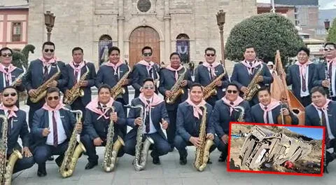 Orquesta Antología del Folklore sufrió despiste y volcadura del bus Tumi de oro en Tarma, Junín.