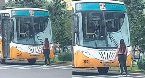 Peruana se para frente a un transporte público tras descubrir la infidelidad de su esposo y es viral en TikTok.