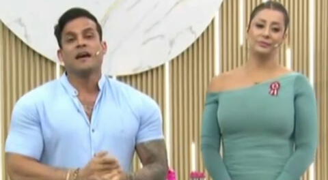 Karla Tarazona y Christian Domínguez se reencuentran EN VIVO tras filtrarse beso: “Estamos muy contentos”