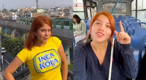 Marina Gold sorprendió a todos en el transporte público en Perú.