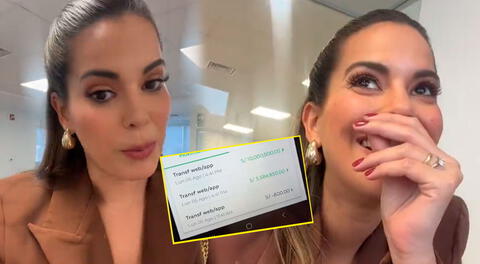 Valeria Piazza se emociona al conocer al ganador de la Tinka.