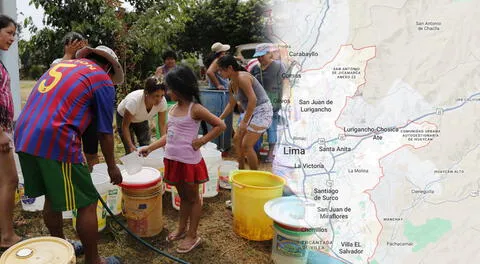 Corte de agua de Sedapal tras una emergencia.