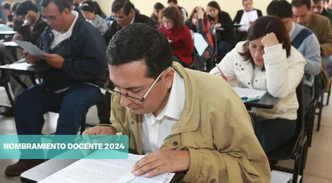 Nombramiento docente 2024 a nivel nacional.