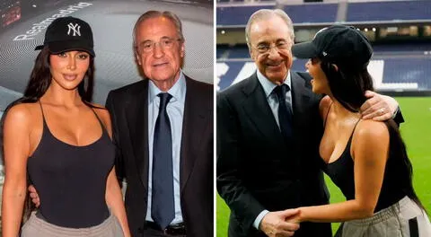 ¿Qué hizo Kim Kardashian en el Real Madrid junto a Florentino Pérez?