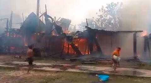 Incendio en Iquitos dejó a varias familias en la calle.