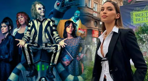 Natalie Vértiz asistió al estreno de Beetlejuice 2: Brilló en la alfombra junto a Jenna ortega