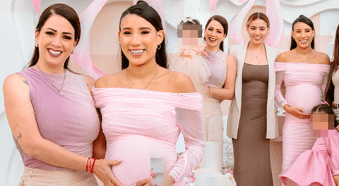 Melissa Klug comparte fotos del baby shower de su hija Samahara Lobatón y Bryan Torres.