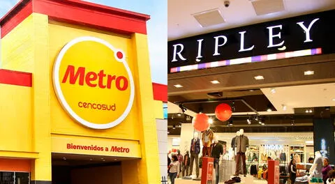 Metro y Ripley son marcas reconocidas en Perú.