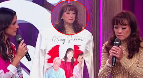 Mimy Succar se quiebra tras recibir conmovedor detalle EN VIVO en honor a sus padres: "Son los seres que más amo"