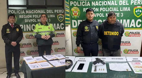 Rímac: cae criminal que dejó carta extorsiva a dueño de pollería para exigirle S/100 mil