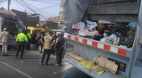 Terror en comas: hallan metralleta de guerra dentro de contenedor de basura en Av. Túpac Amaru