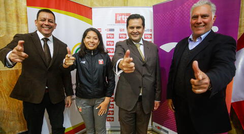 Autoridades en presentación del Mundial de Tiro.