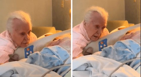 Emotivo video de mujer de 94 años con demencia recupera la lucidez para despedirse de su marido