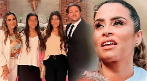 Ethel Pozo se luce junto a sus hijas y Julián Alexander.