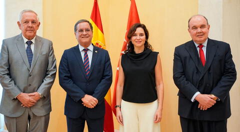 Rafael López Aliaga gestiona donaciones en Madrid para llevar agua a zonas vulnerables