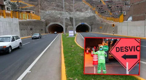 Túneles Santa Rosa y San Martín facilitan el acceso de San Juan de Lurigancho al Cercado de Lima y viceversa.