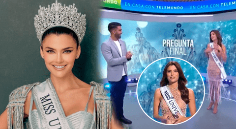 Tatiana Calmell visitó programa de Telemundo y le hicieron pregunta como si estuviera en la final del Miss Universo 2024.