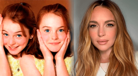 Lindsay Lohan tiene actualmente 38 años, pero se hizo conocida por la película 'Juego de Gemelas'.